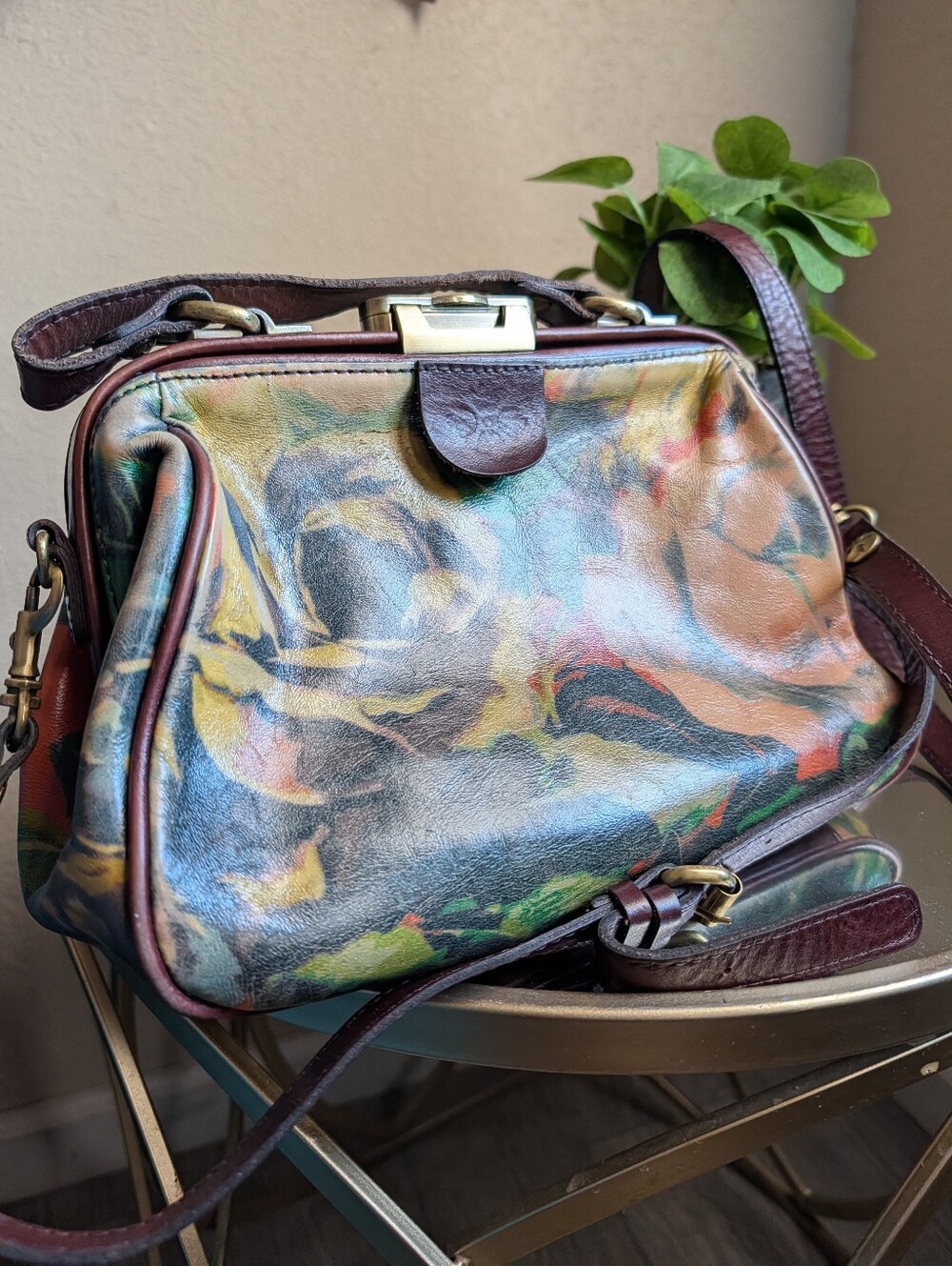 Patricia Nash Floral Leather Crossbody πΉπ·πΊπ΅οΈ - Picture 3 of 8